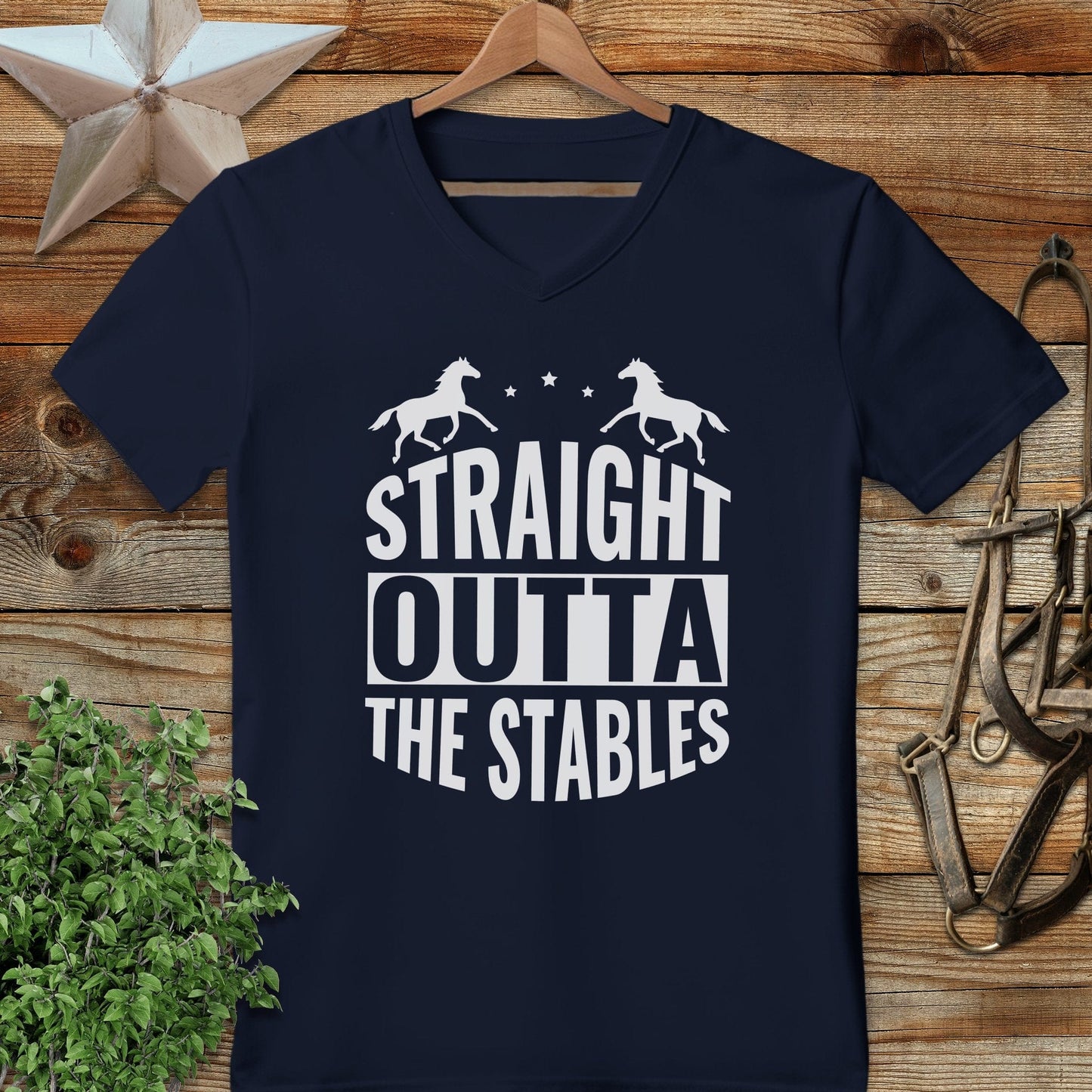 Straight Outta The Stables V-neck