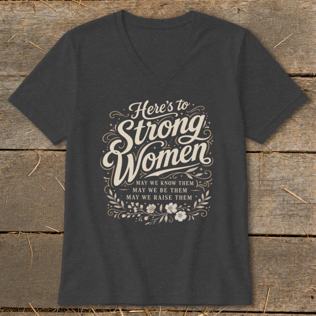 Strong Women V-neck
