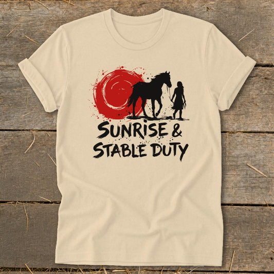 Sunrise  Stable Duty Softstyle Tee - Soft Cream