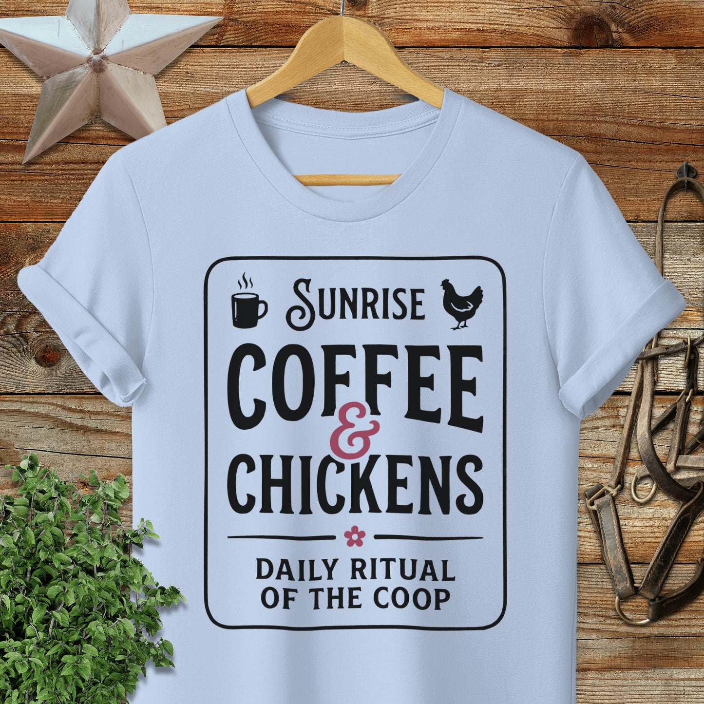 Sunrise Coffee & Chickens T-Shirt