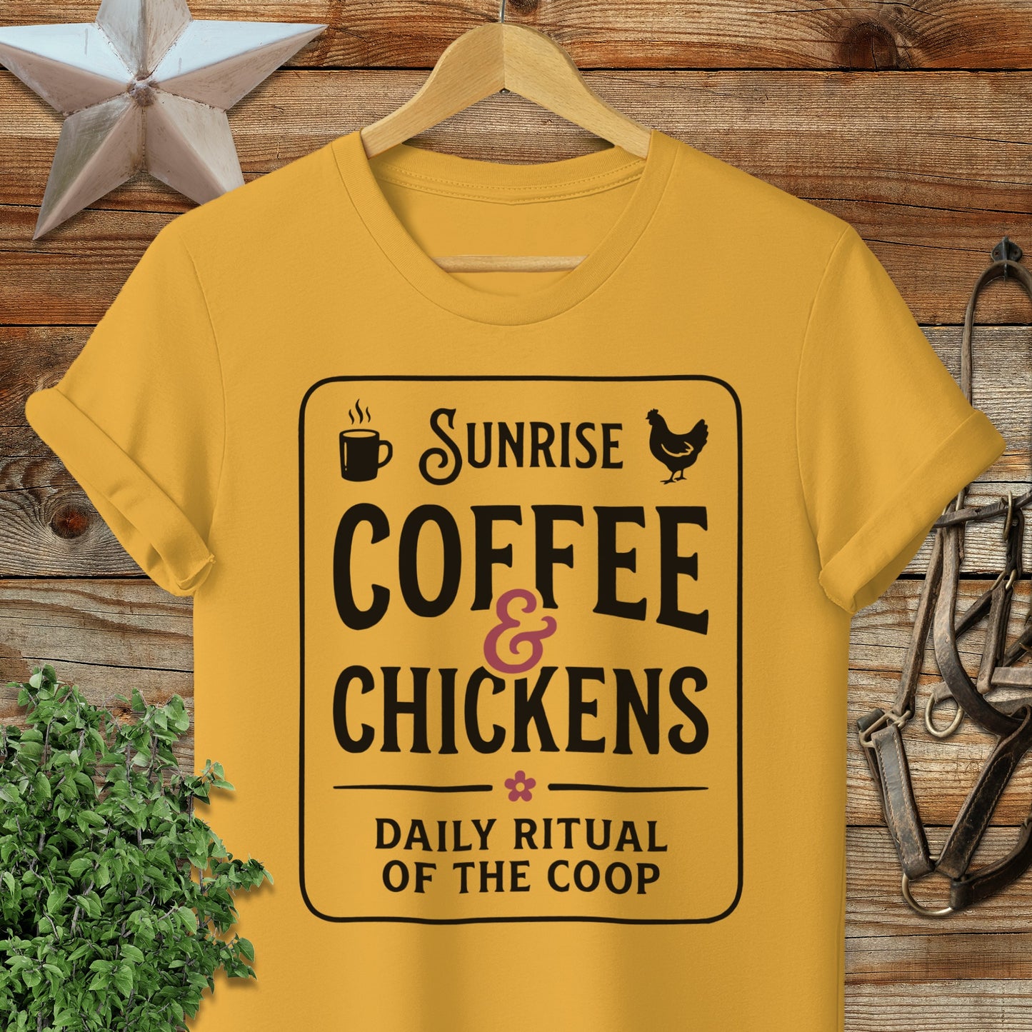 Sunrise Coffee & Chickens T-Shirt