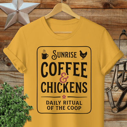 Sunrise Coffee & Chickens T-Shirt