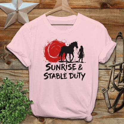 Sunrise & Stable Duty Softstyle Tee