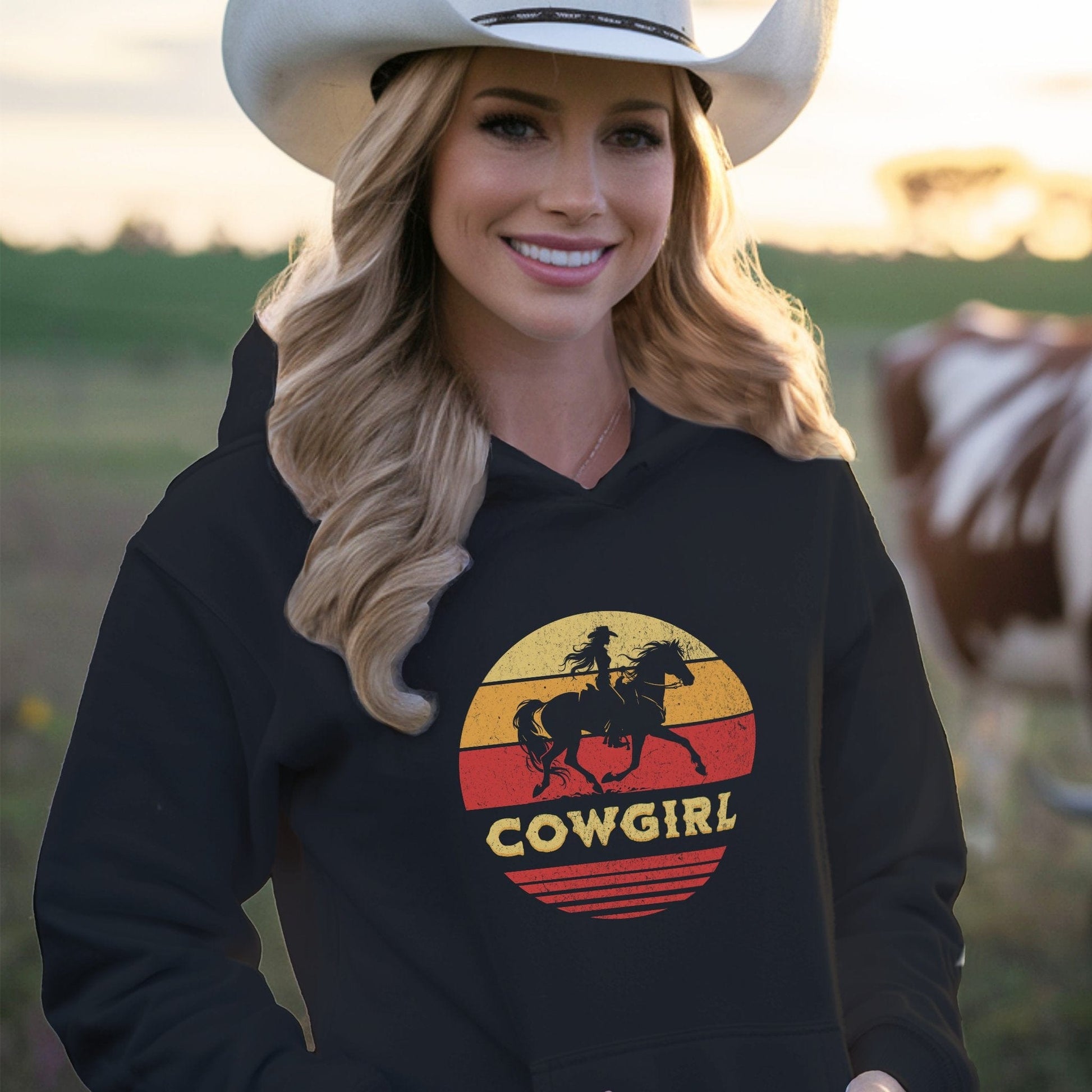 Sunset Cowgirl Hoodie