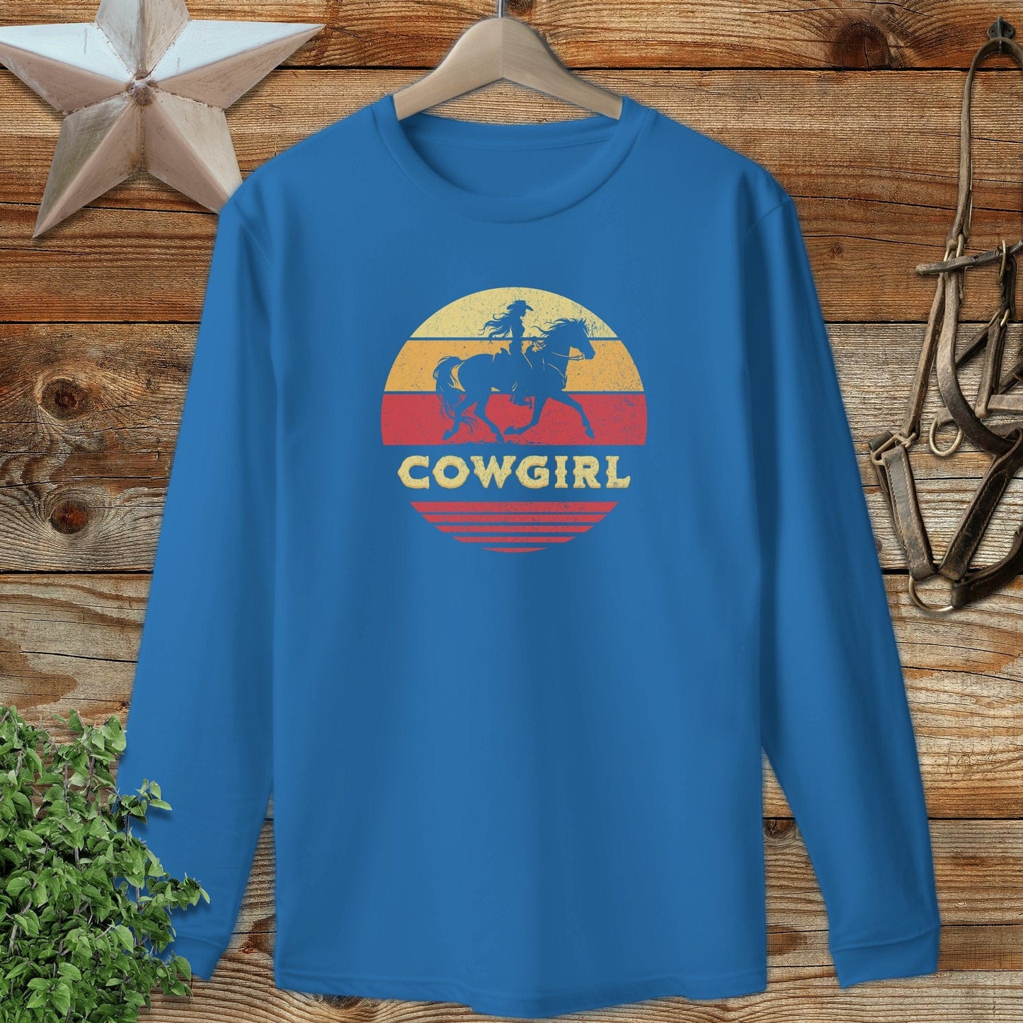 Sunset Cowgirl Long Sleeve Tee