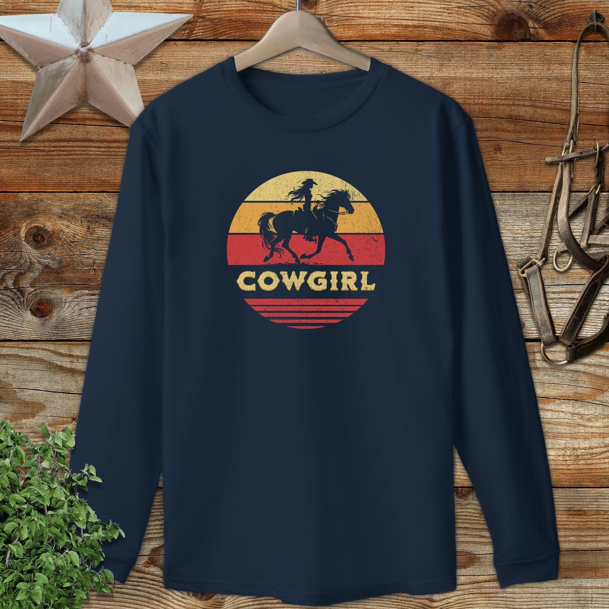 Sunset Cowgirl Long Sleeve Tee
