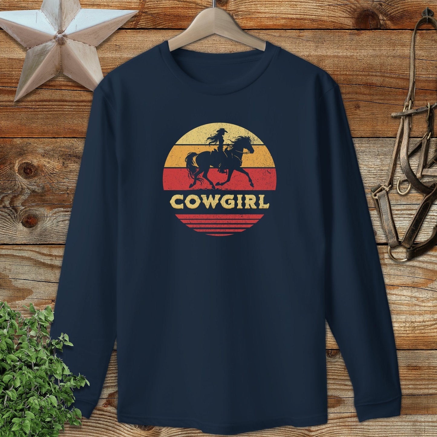 Sunset Cowgirl Long Sleeve Tee