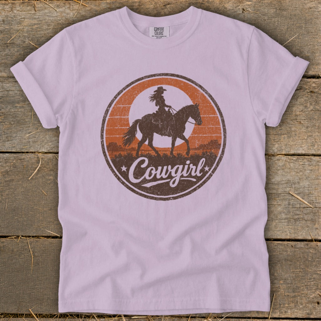Sunset Cowgirl Signature Tee