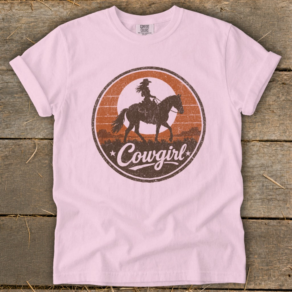 Sunset Cowgirl Signature Tee