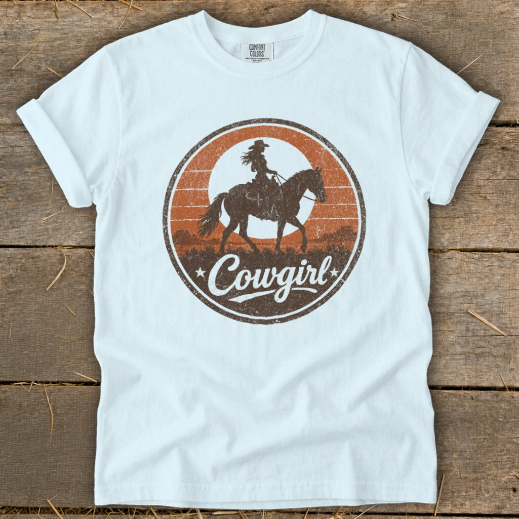 Sunset Cowgirl Signature Tee