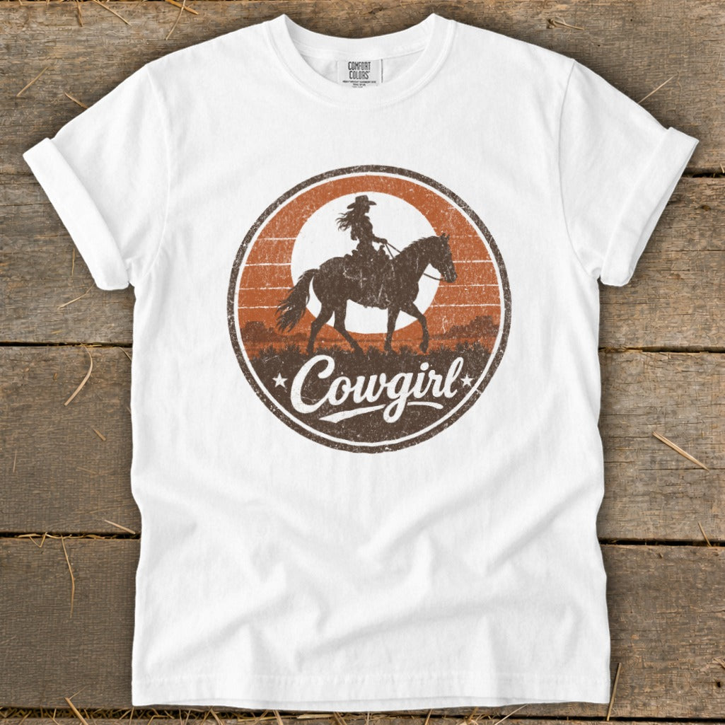 Sunset Cowgirl Signature Tee