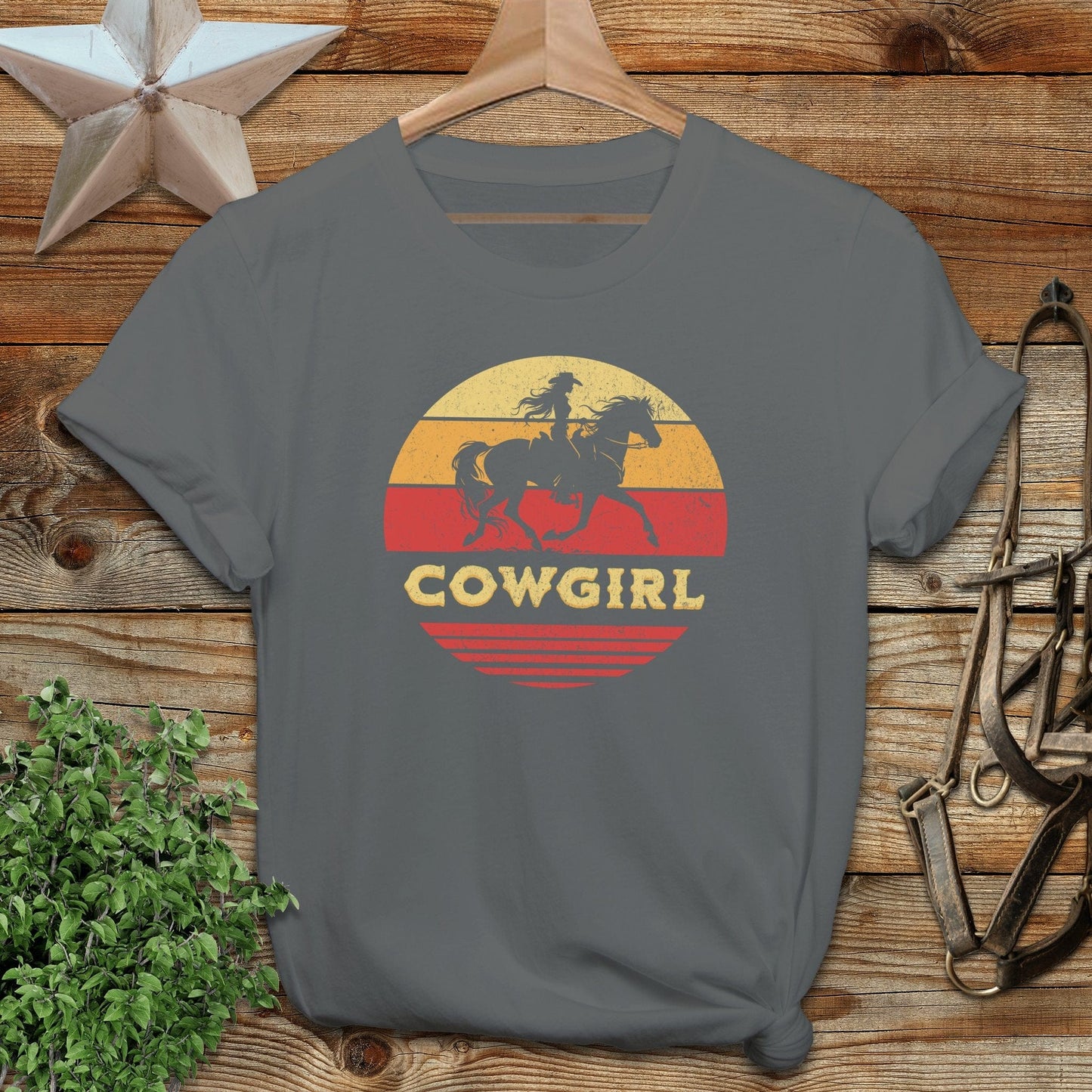 Sunset Cowgirl Softstyle Tee