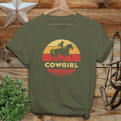 Sunset Cowgirl Softstyle Tee