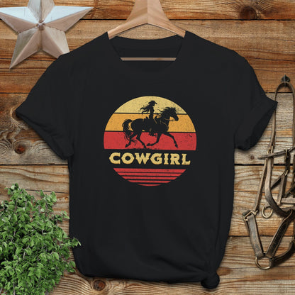 Sunset Cowgirl Softstyle Tee