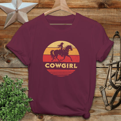 Sunset Cowgirl Softstyle Tee