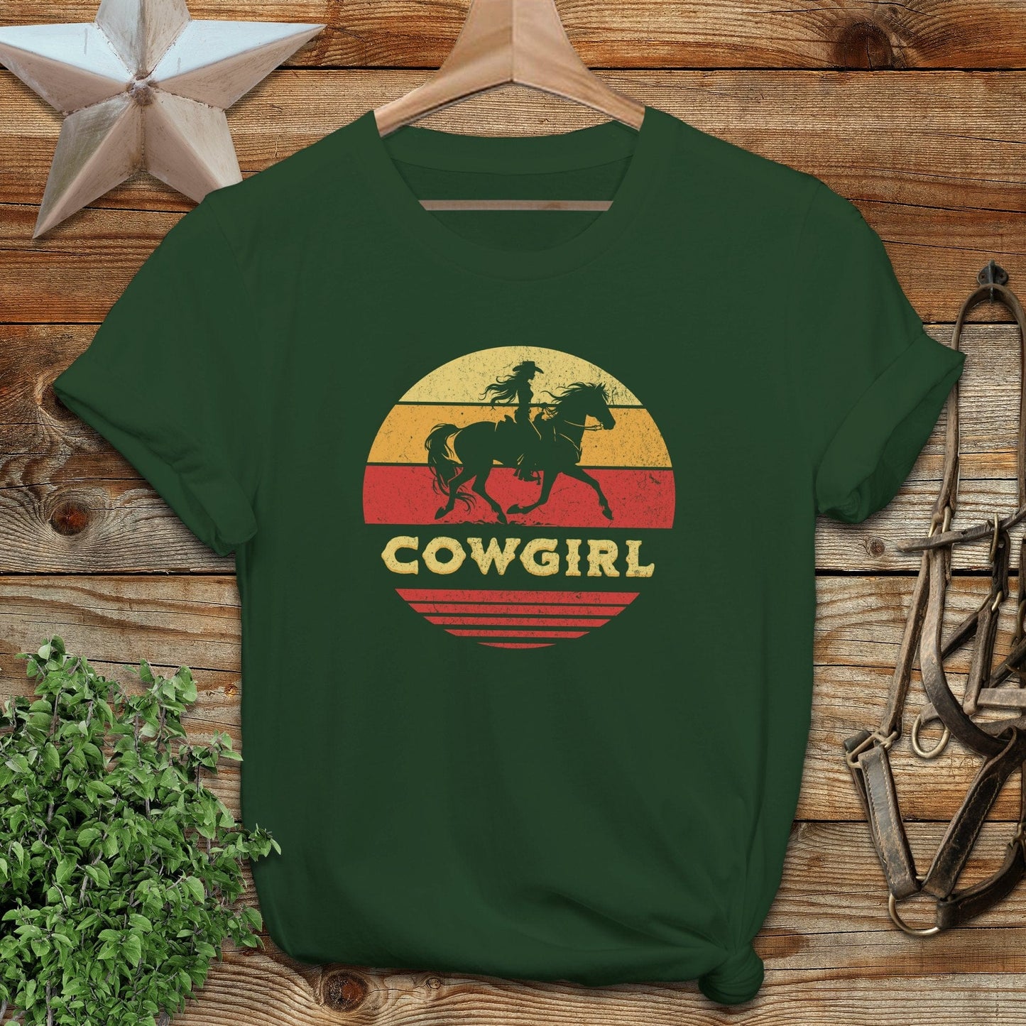 Sunset Cowgirl Softstyle Tee