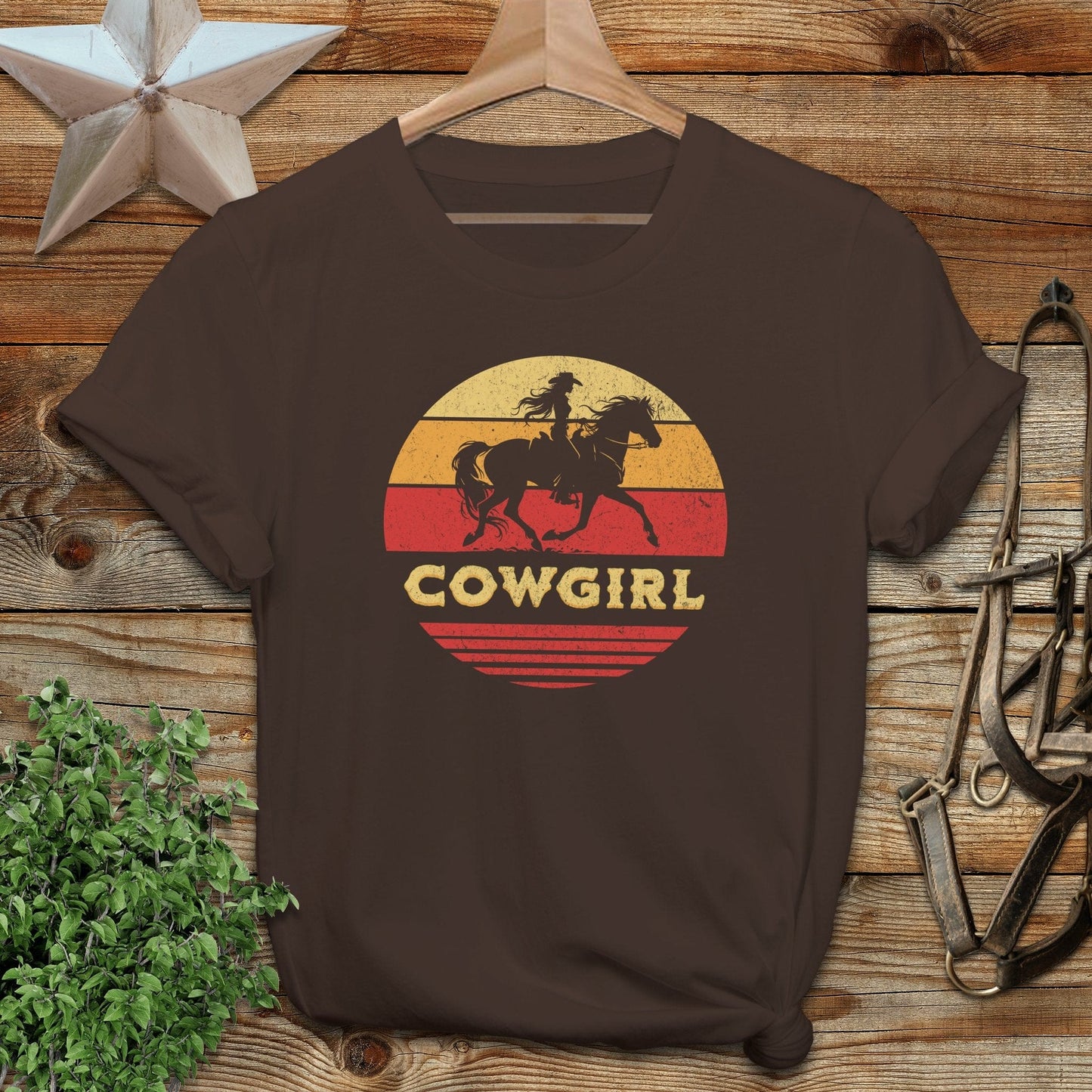 Sunset Cowgirl Softstyle Tee