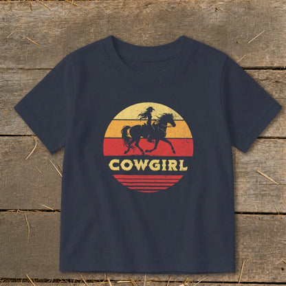 Sunset Cowgirl Toddler Tee