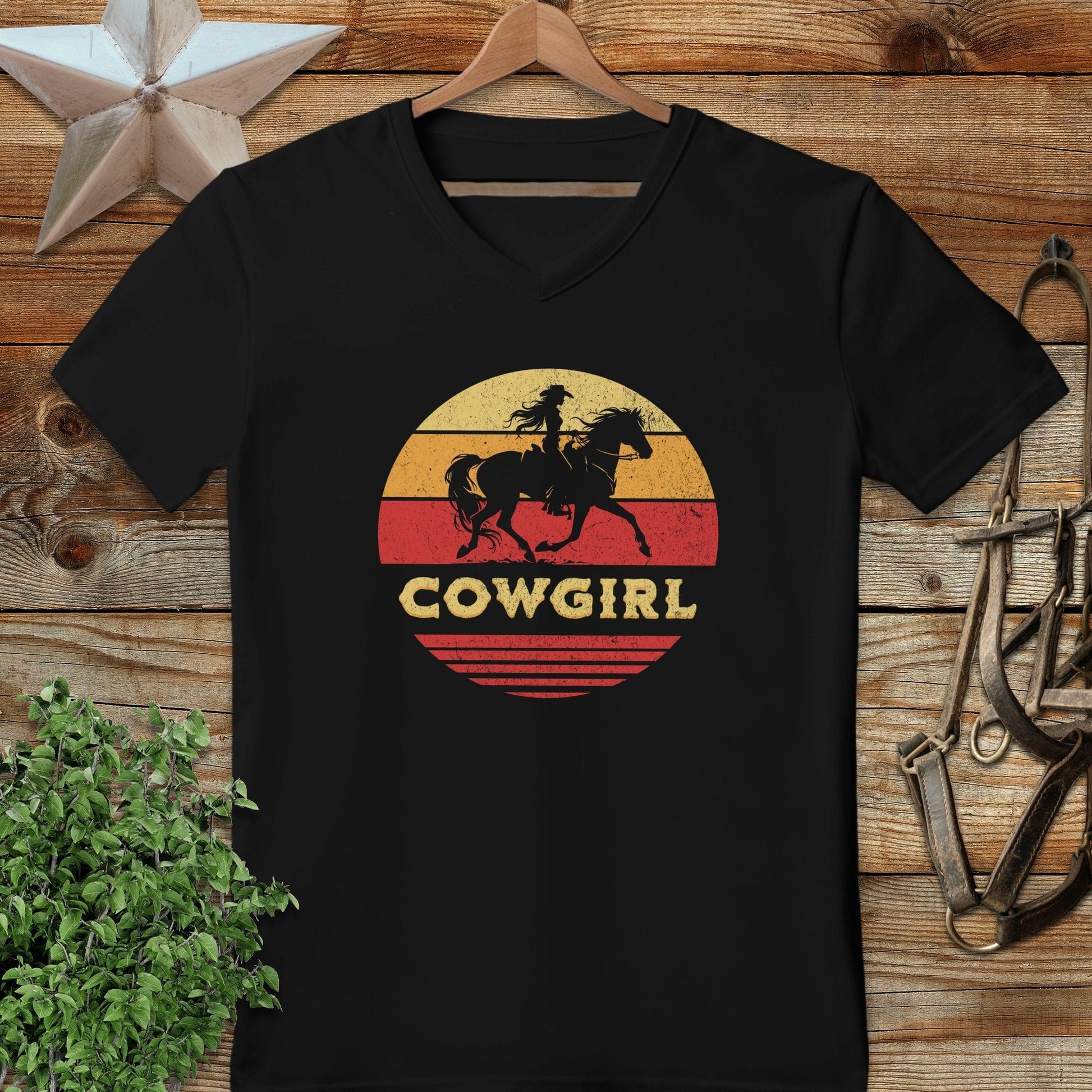 Sunset Cowgirl V-neck