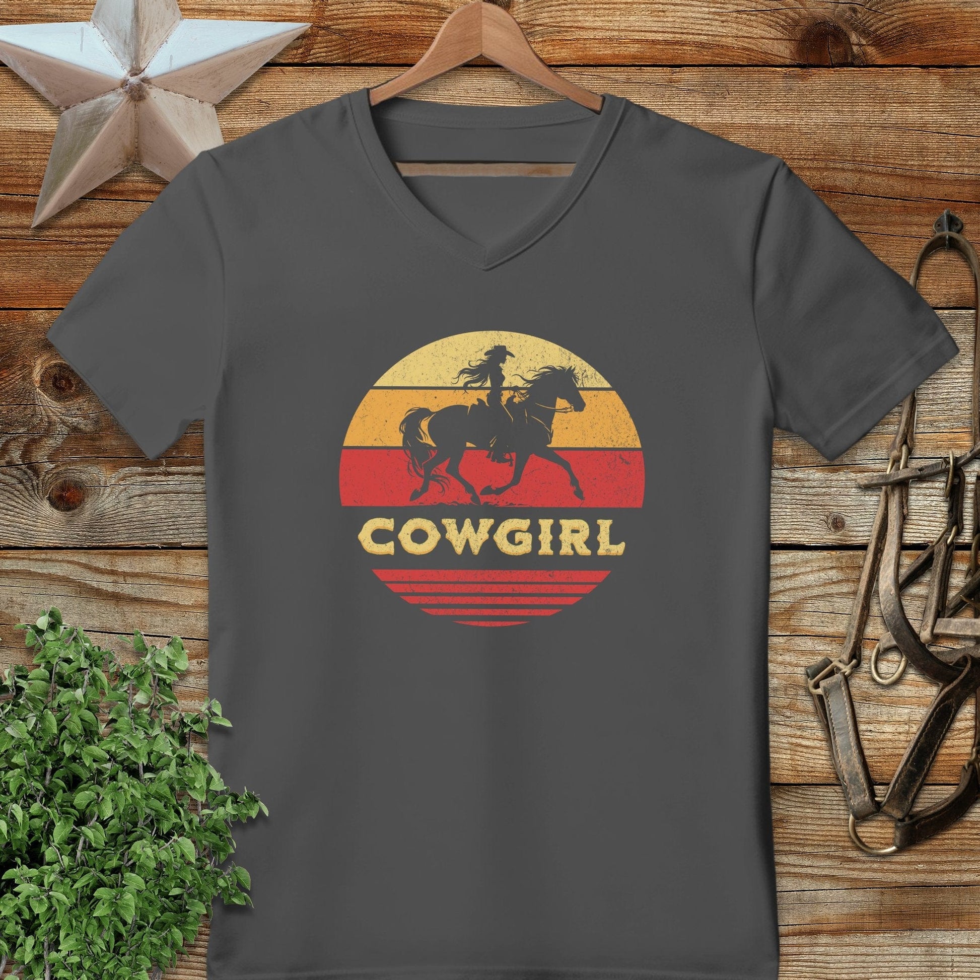 Sunset Cowgirl V-neck