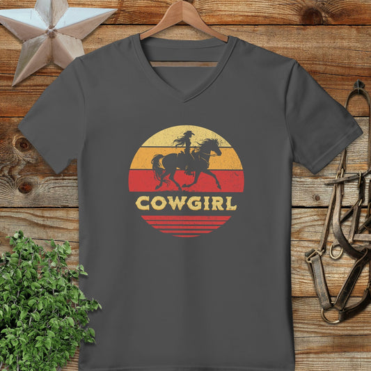 Sunset Cowgirl V-neck