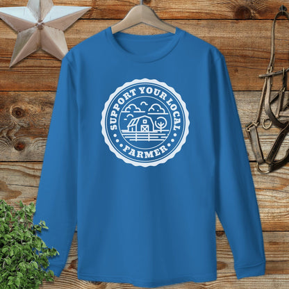 Support Local Farmer Long Sleeve Tee