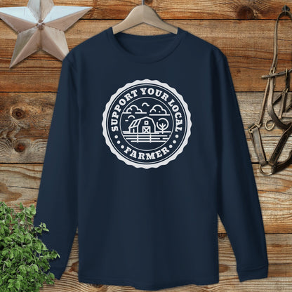 Support Local Farmer Long Sleeve Tee
