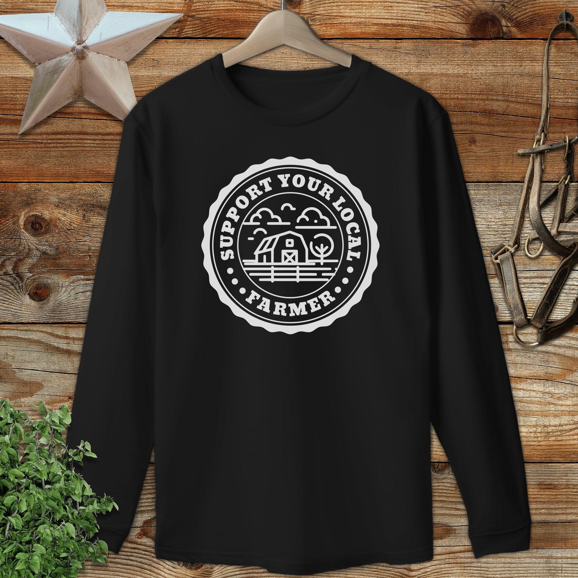 Support Local Farmer Long Sleeve Tee
