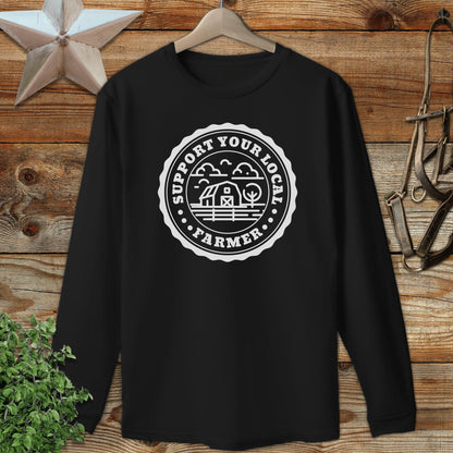 Support Local Farmer Long Sleeve Tee
