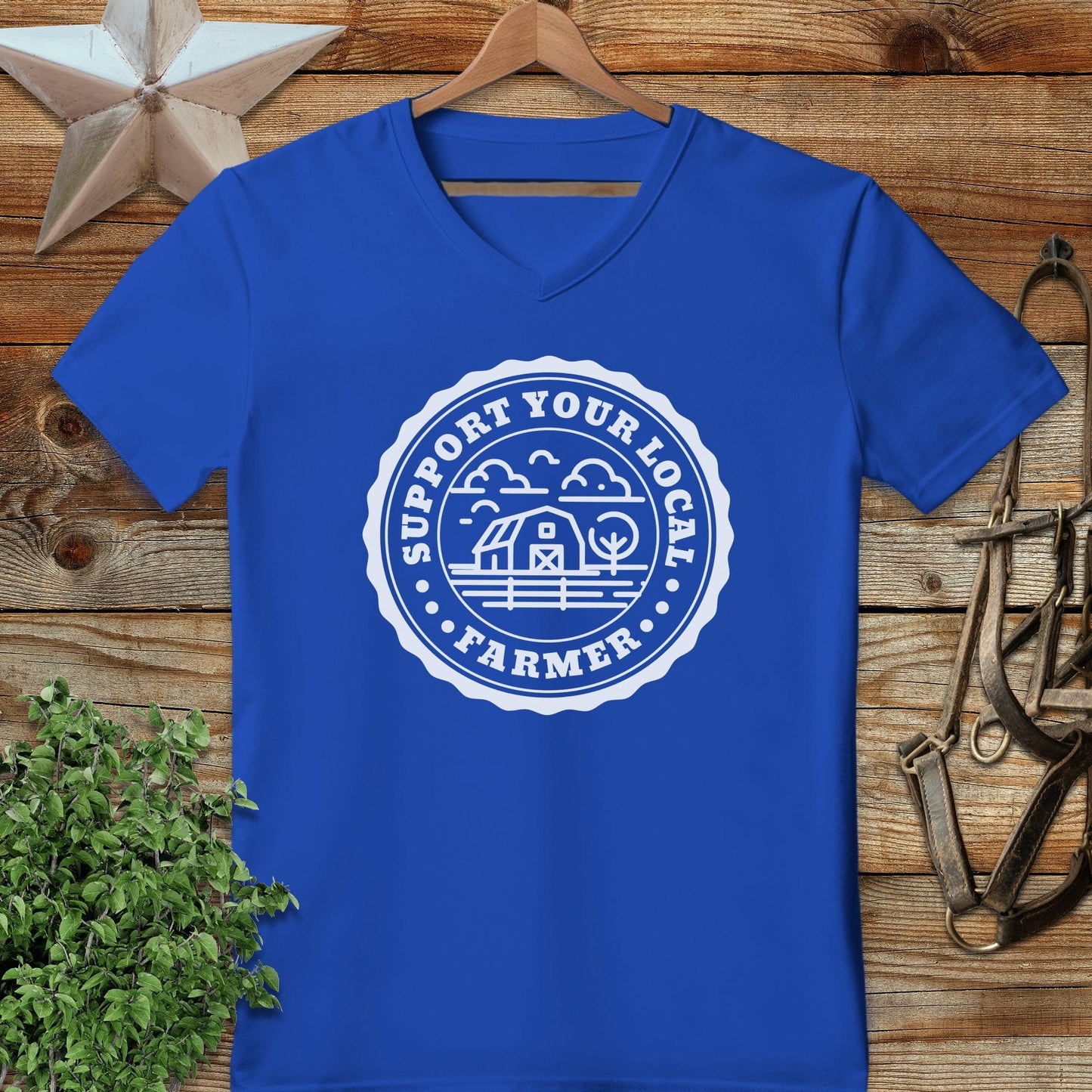 Support Local Farmer V-neck