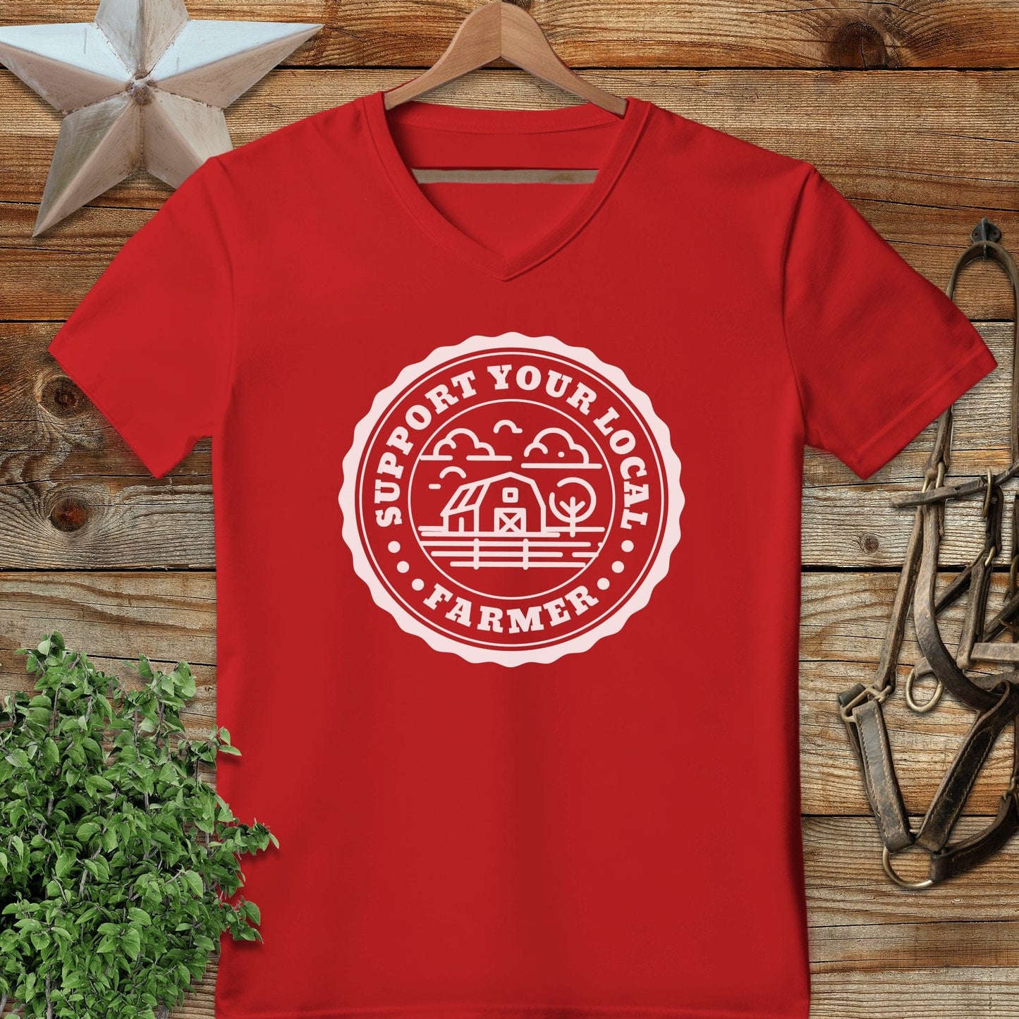 Support Local Farmer V-neck