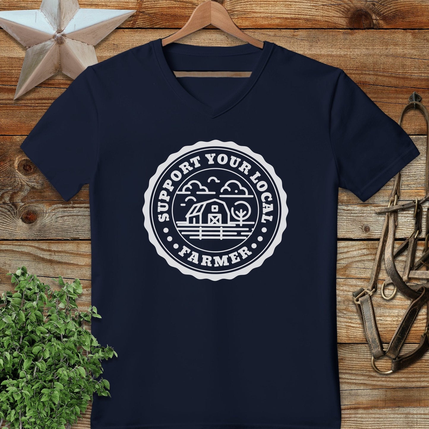 Support Local Farmer V-neck