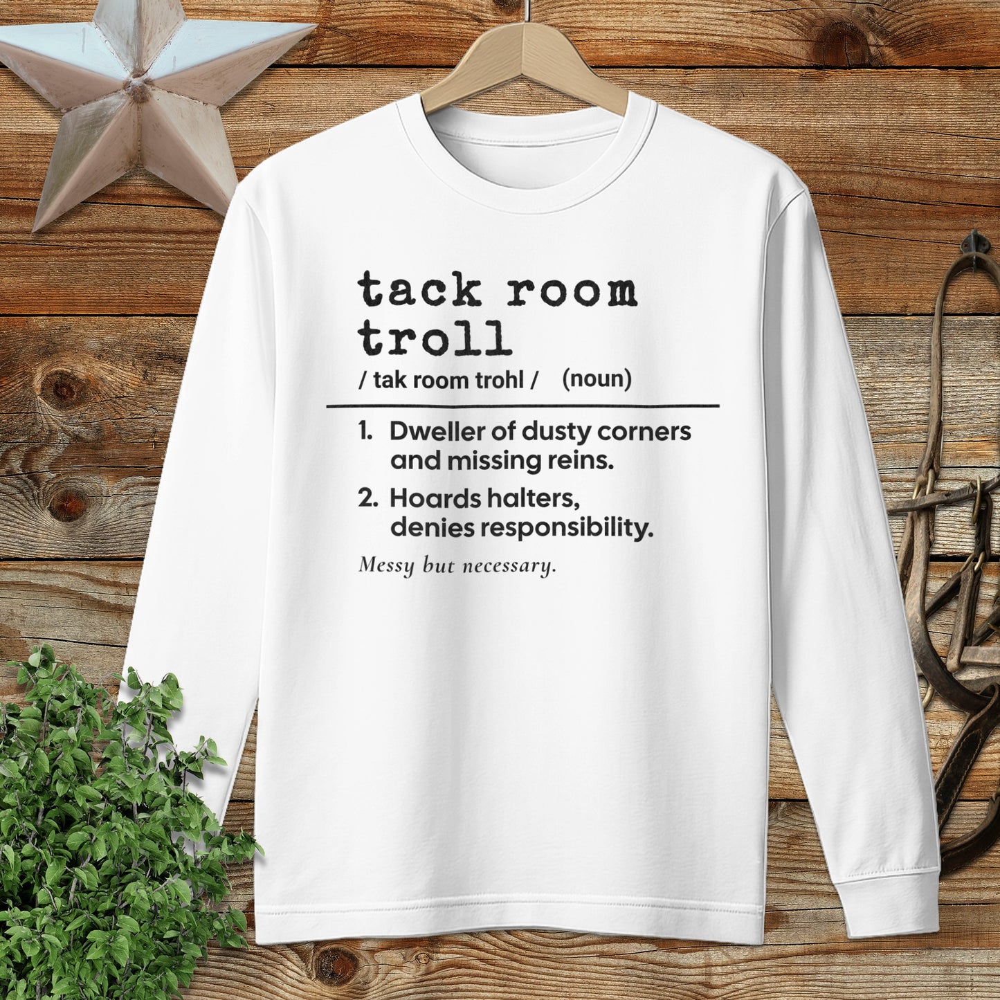Tack Room Troll Definition Long Sleeve Tee