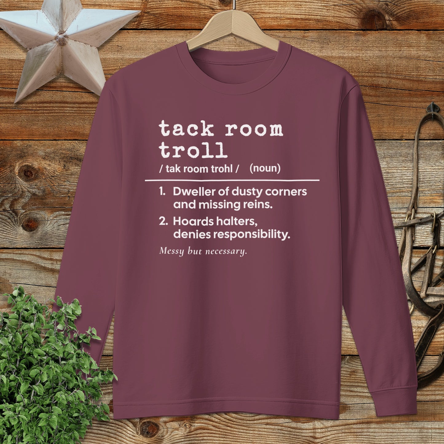 Tack Room Troll Definition Long Sleeve Tee
