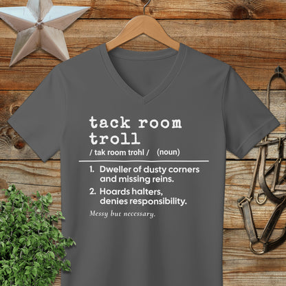 Tack Room Troll Definition V-neck