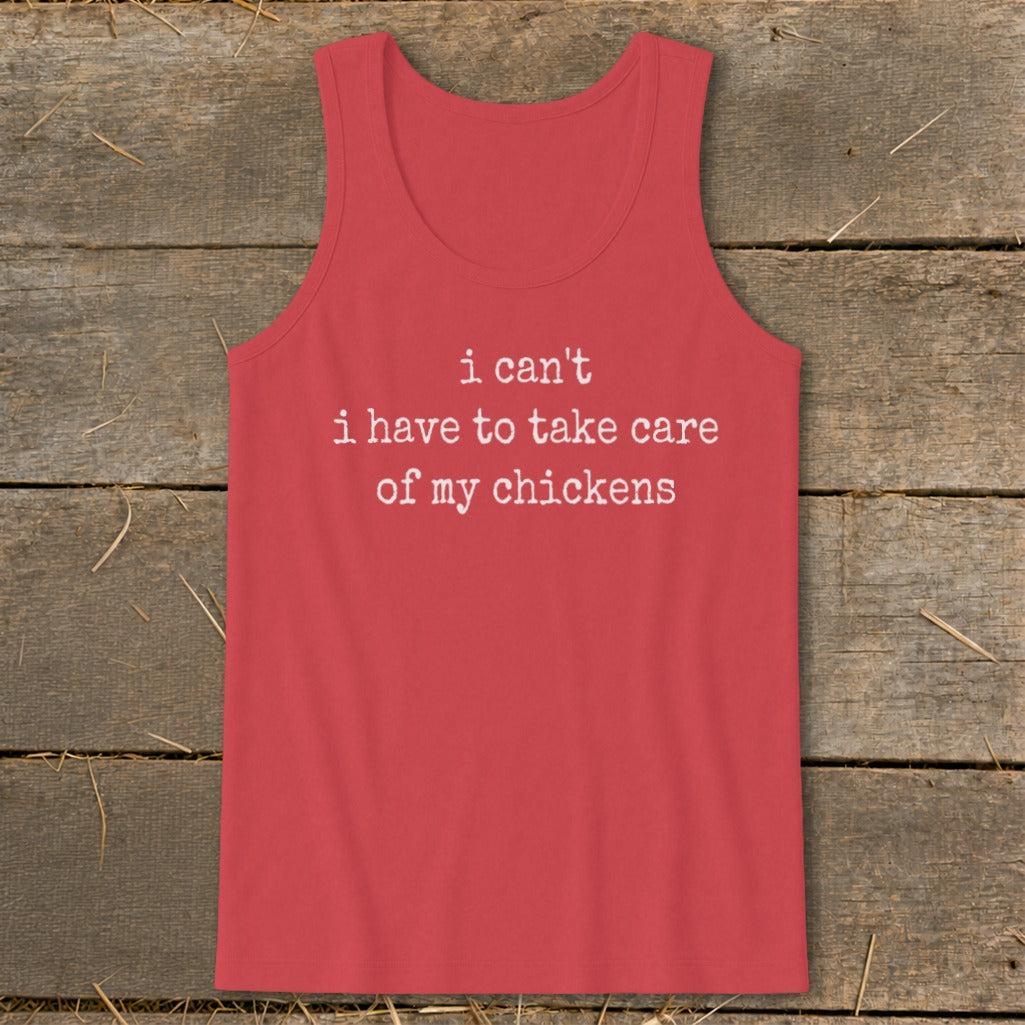 Take Care Of My Chickens Tank Top