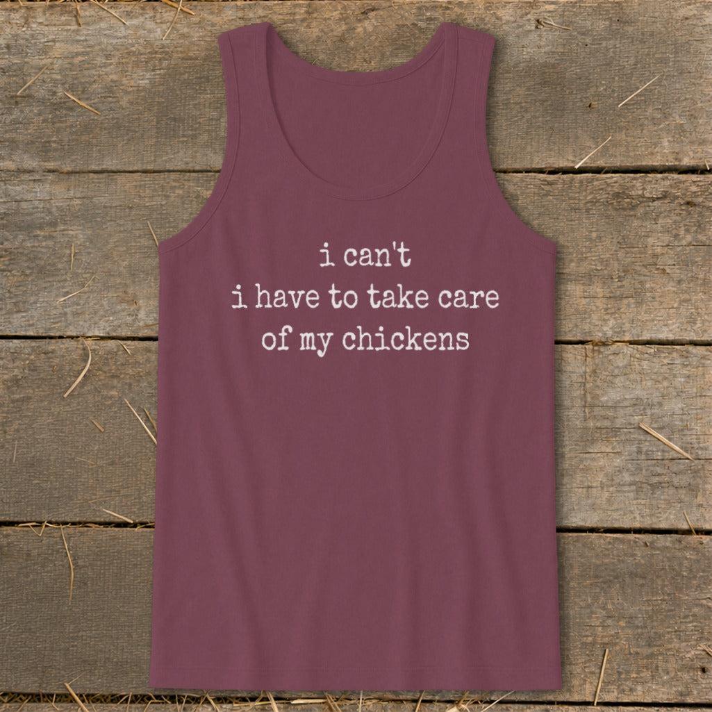 Take Care Of My Chickens Tank Top