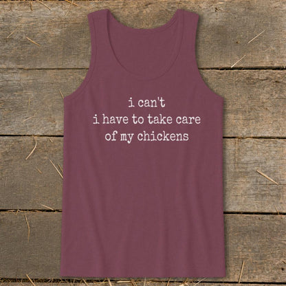 Take Care Of My Chickens Tank Top