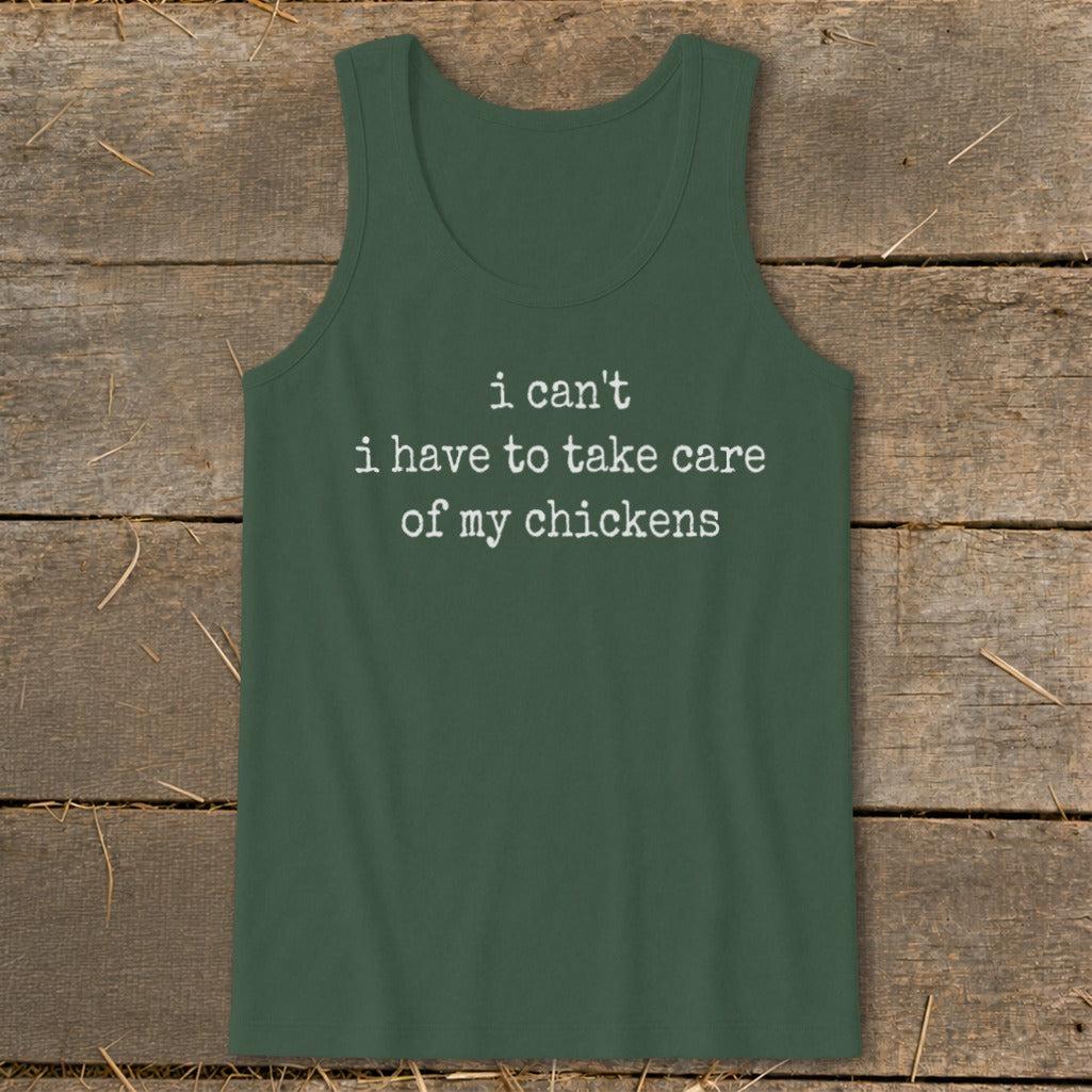 Take Care Of My Chickens Tank Top