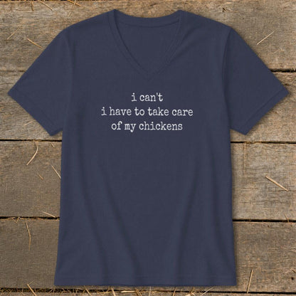 Take Care Of My Chickens V-neck