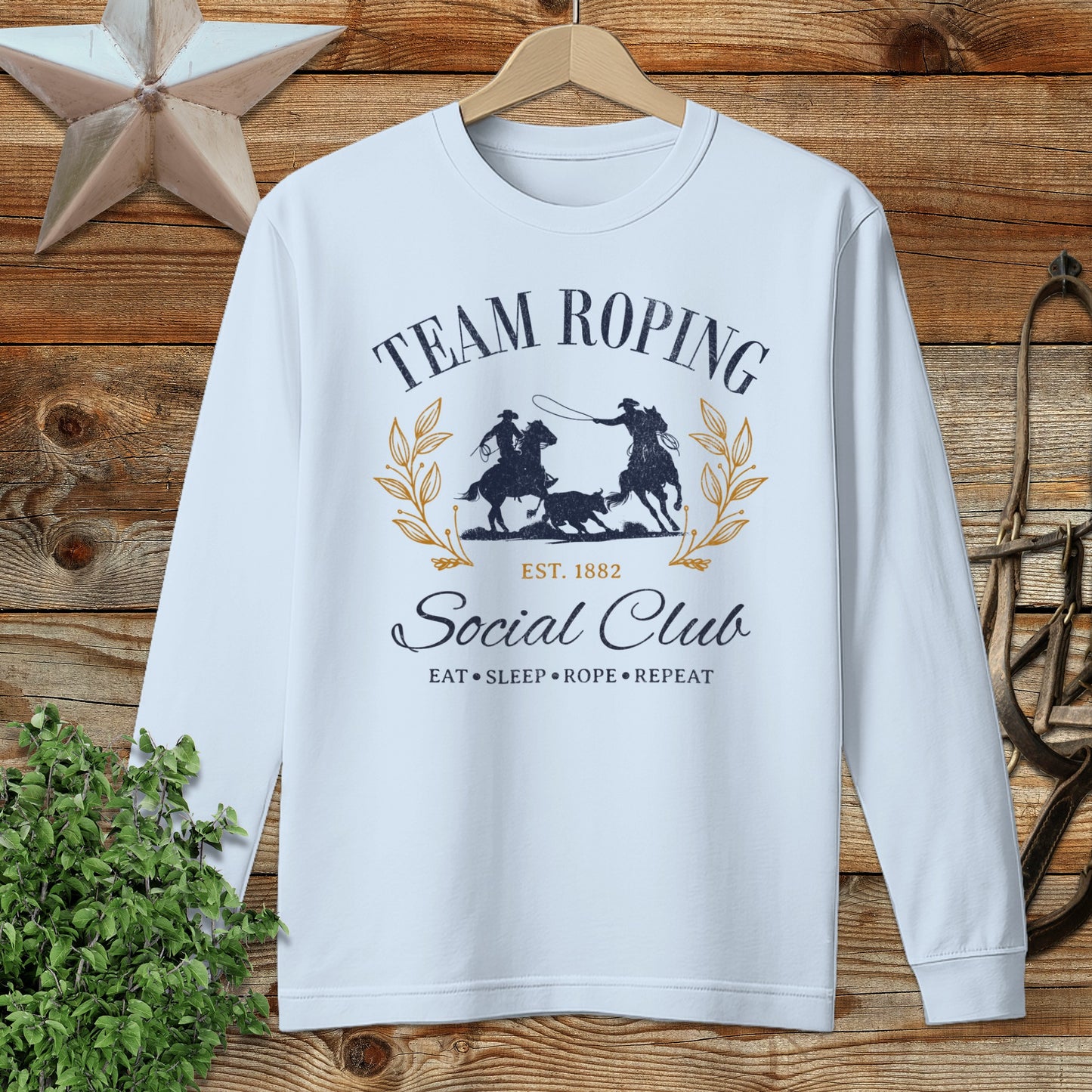 Team Roping Social Long Sleeve Tee