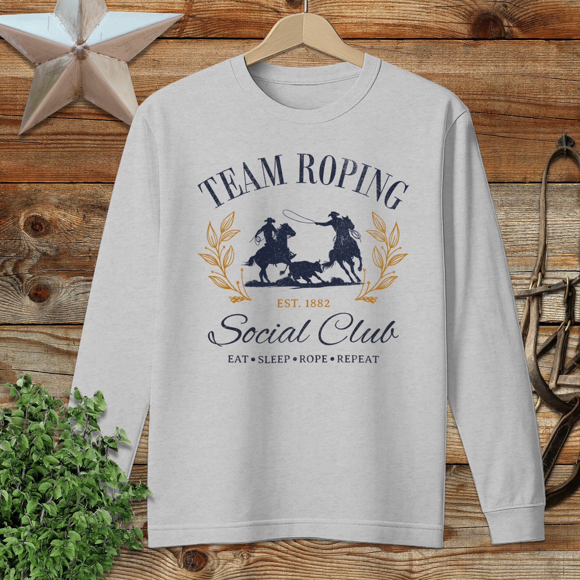 Team Roping Social Long Sleeve Tee