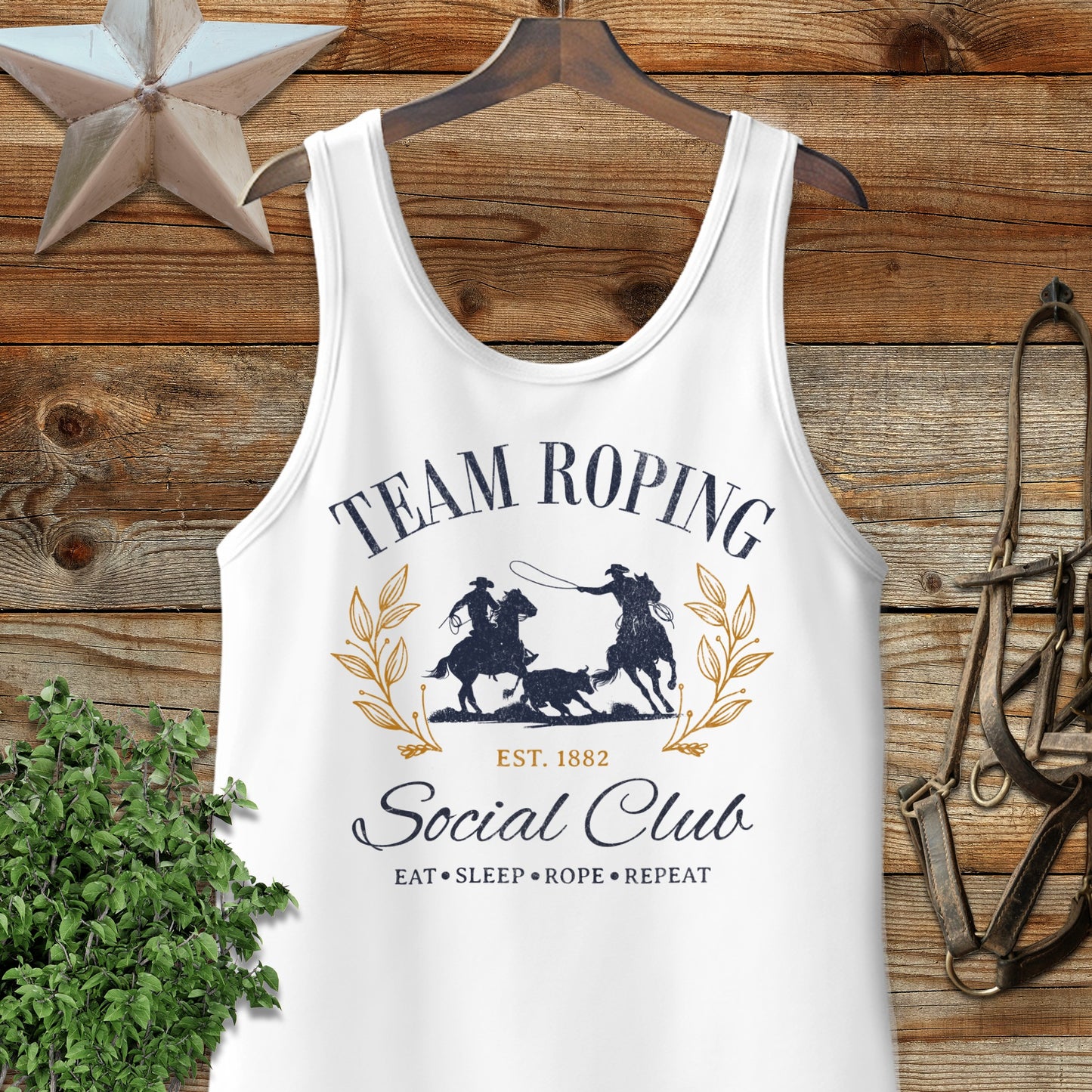 Team Roping Social Tank Top