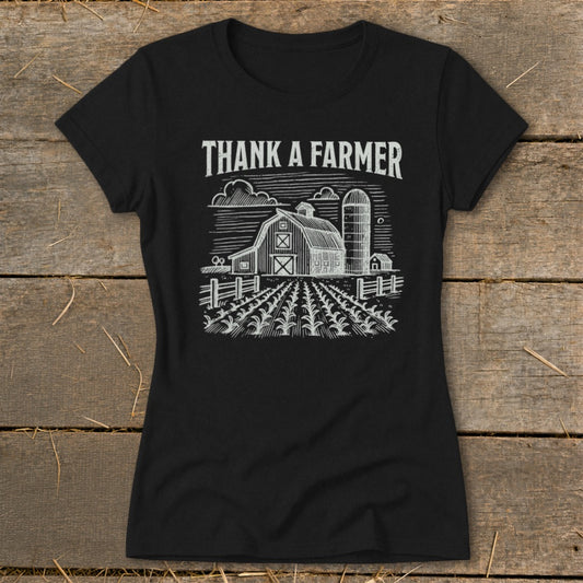 Thank a Farmer Ladies Tee