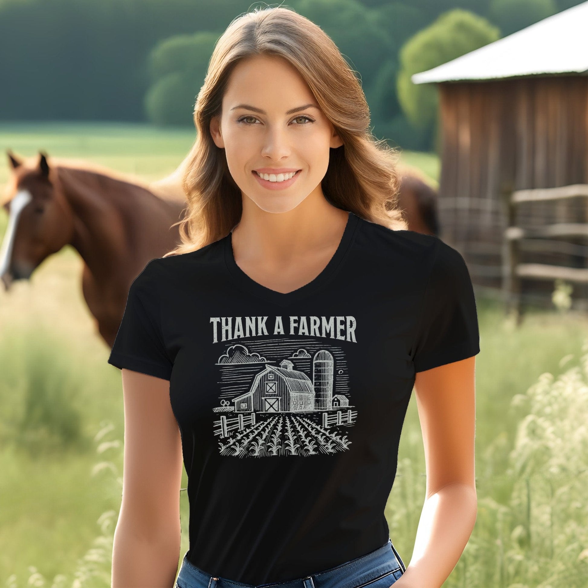 Thank a Farmer V-neck