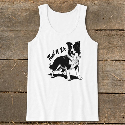 Thatll Do Dog Tank Top - White