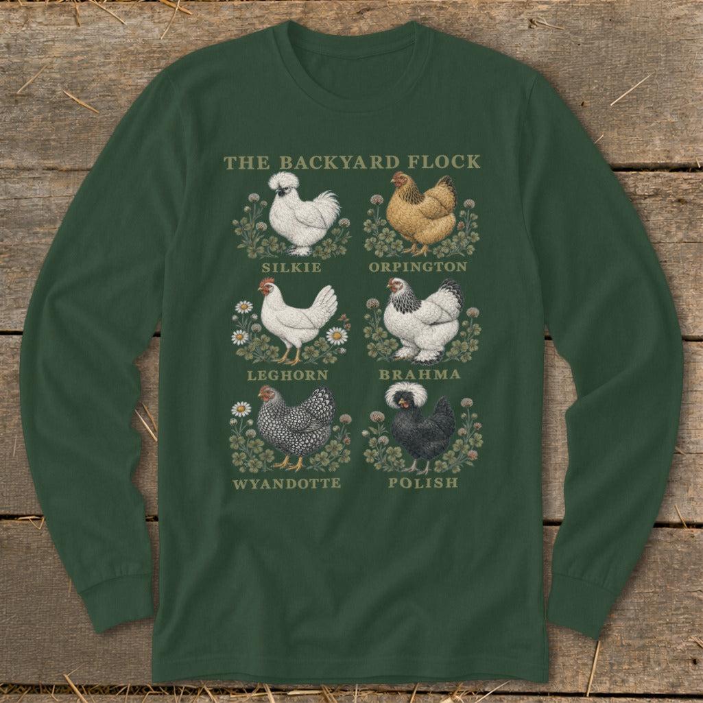 The Backyard Flock Long Sleeve Tee