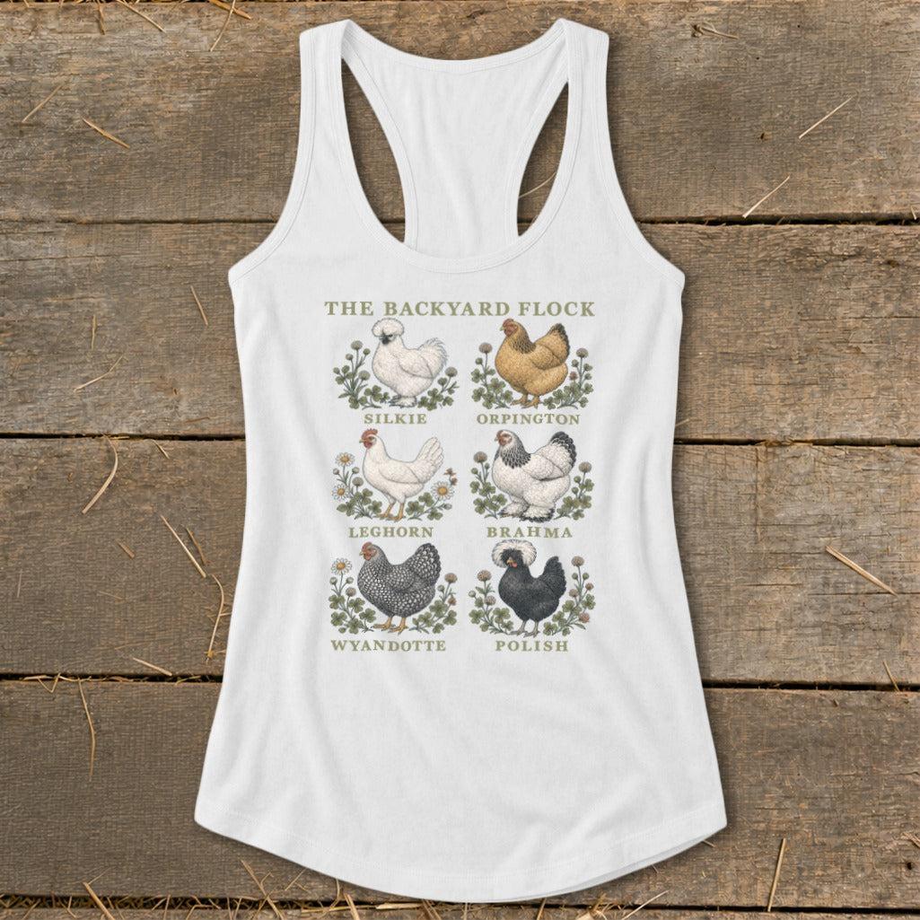 The Backyard Flock Racerback Tank