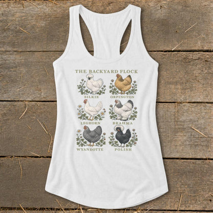 The Backyard Flock Racerback Tank