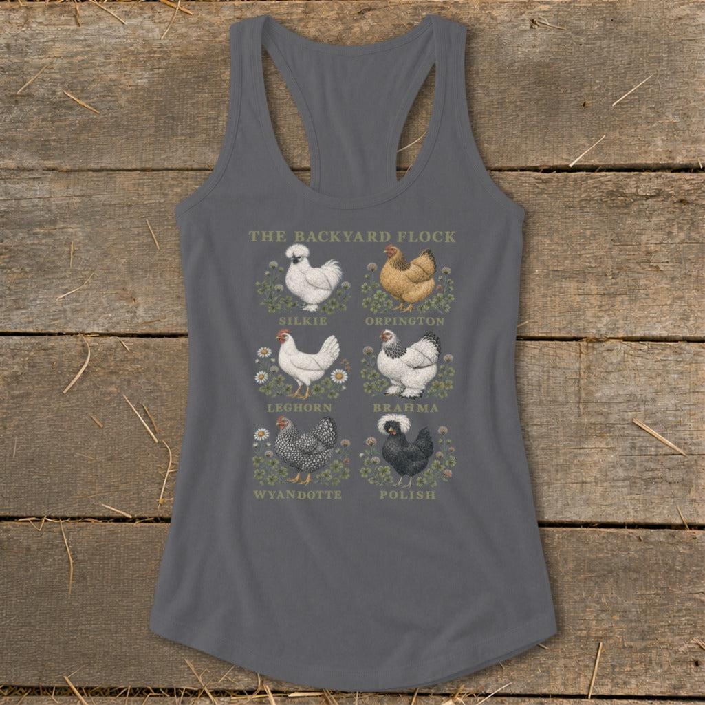 The Backyard Flock Racerback Tank